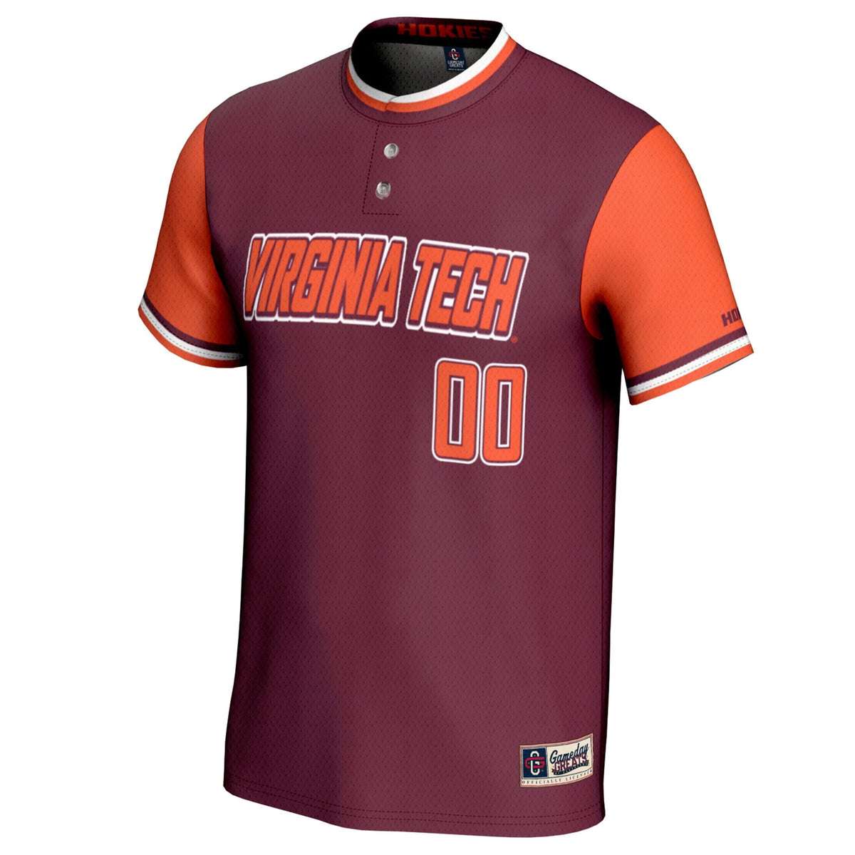 Virginia Tech Hokies NIL Pick-A-Player Lightweight Softball Jersey - Maroon