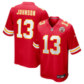 Kansas City Chiefs Nazeeh Johnson Red Game Player Football Jersey