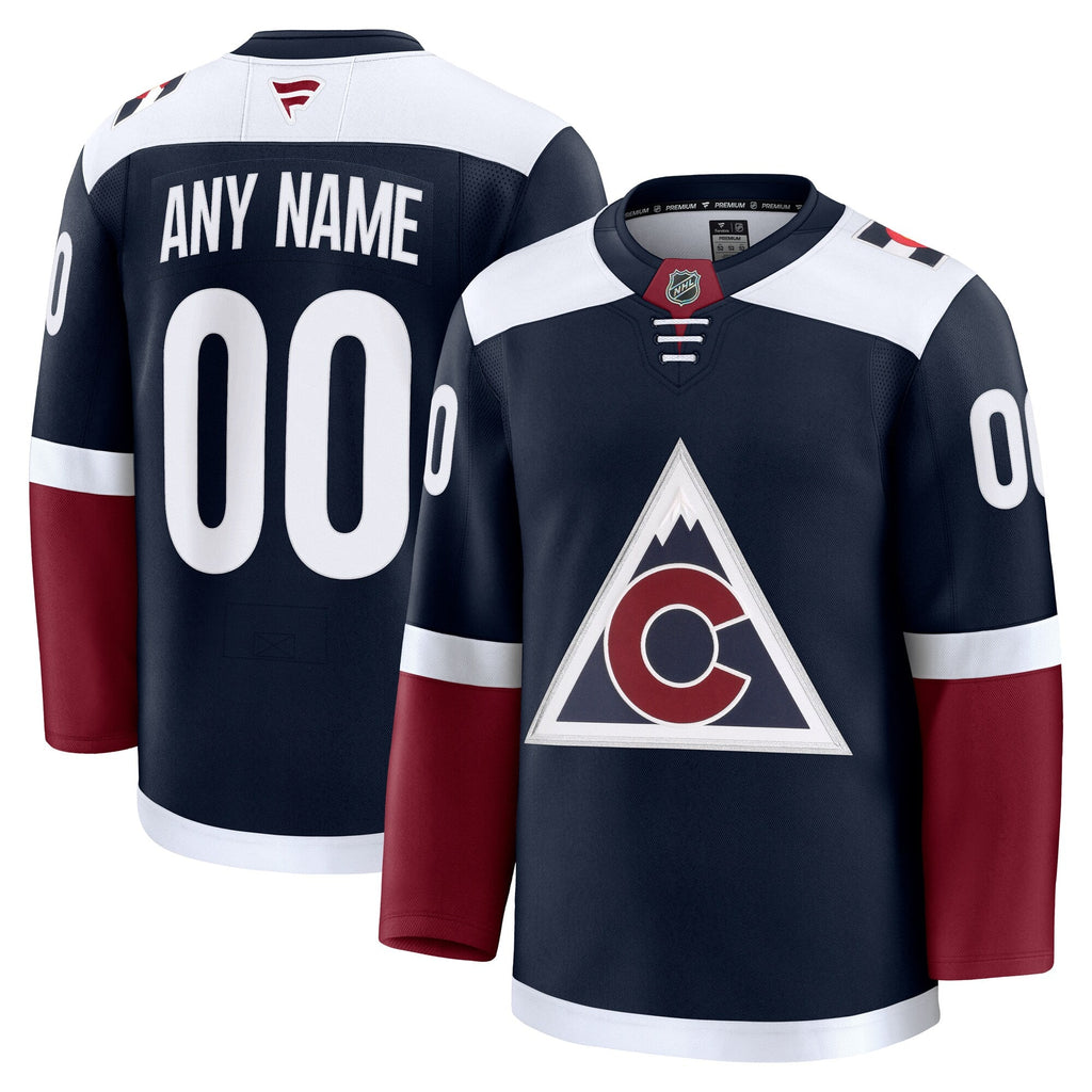 Colorado Avalanche Navy Alternate Premium Custom Jersey
