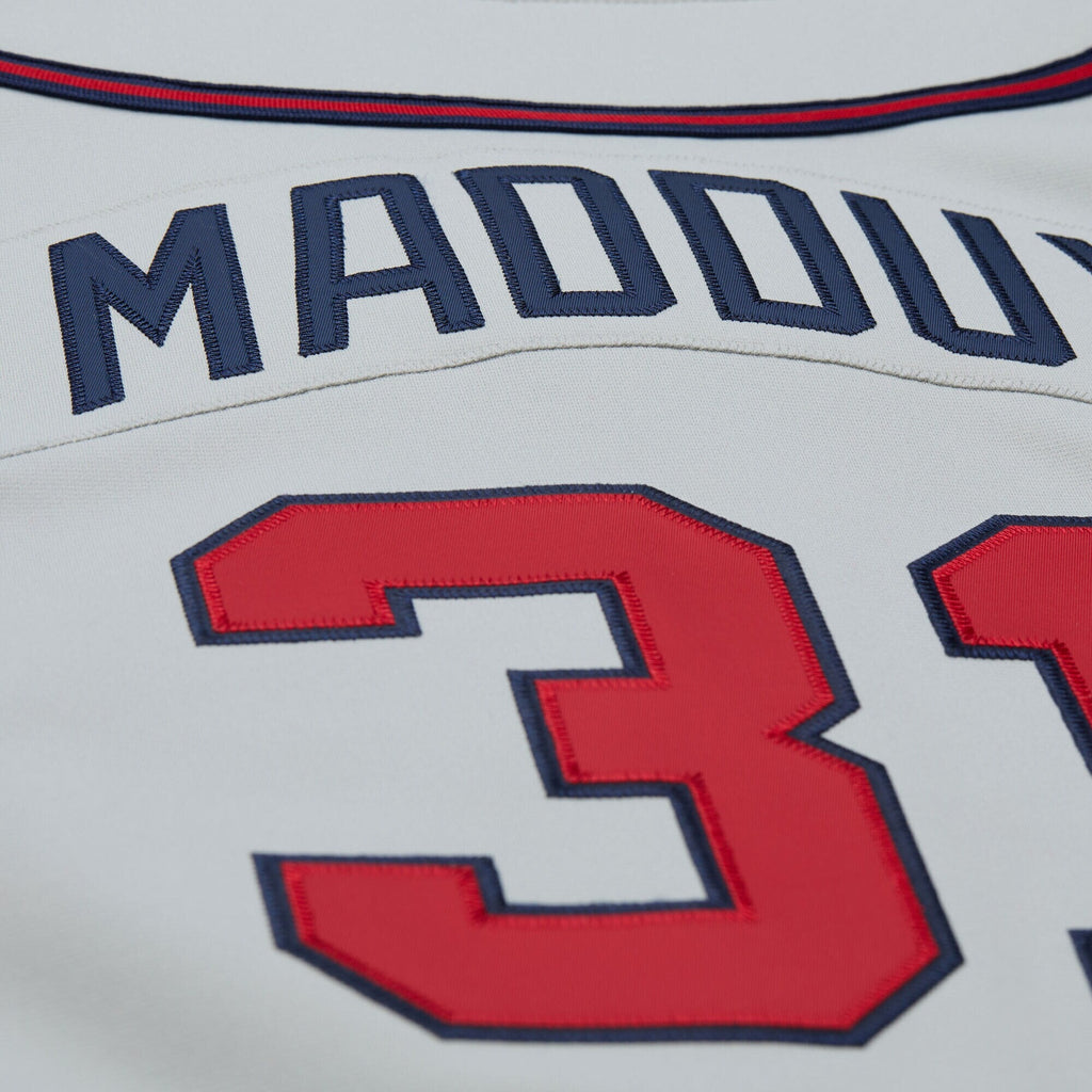 Atlanta Braves Greg Maddux Gray 1995 Throwback Baseball Jersey