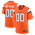 Denver Broncos Orange Team Custom Game Football Jersey