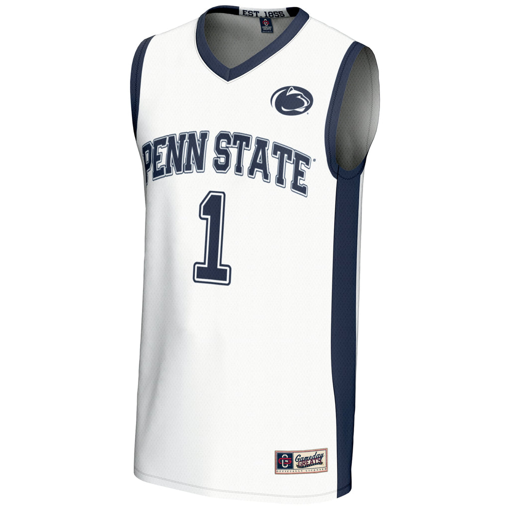 #1 Penn State Nittany Lions Lightweight Basketball Jersey - White