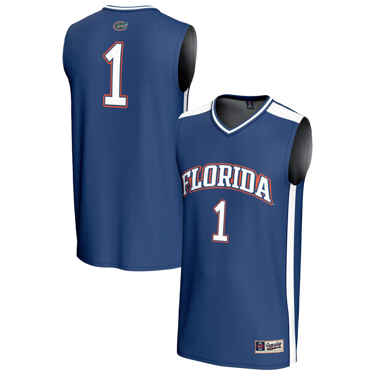 #1 Florida Gators Lightweight Basketball Fashion Jersey - Royal