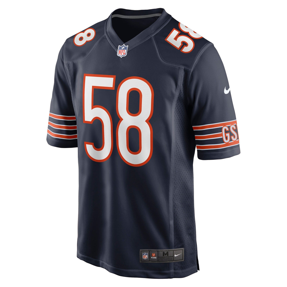 Chicago Bears Darnell Wright Navy Game Football Jersey