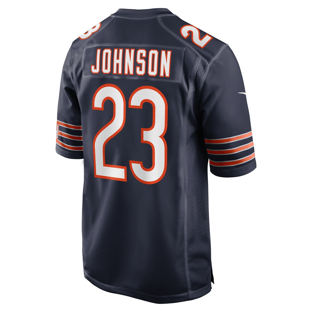 Chicago Bears Roschon Johnson Navy Team Game Football Jersey