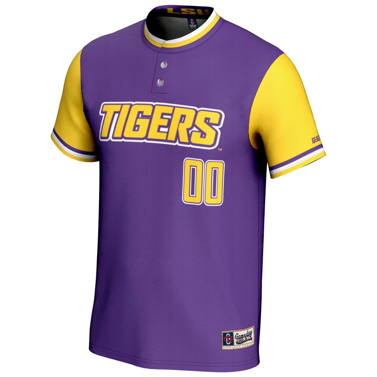 LSU Tigers NIL Pick-A-Player Lightweight Softball Jersey - Purple