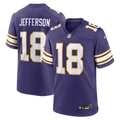 Minnesota Vikings Justin Jefferson Purple Classic Player Game Football Jersey