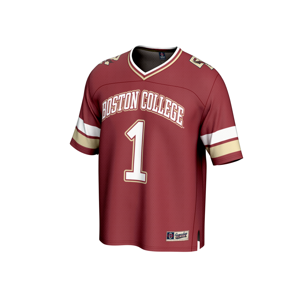 #1 Maroon Boston College Eagles Lightweight Collegiate Football Fashion Jersey