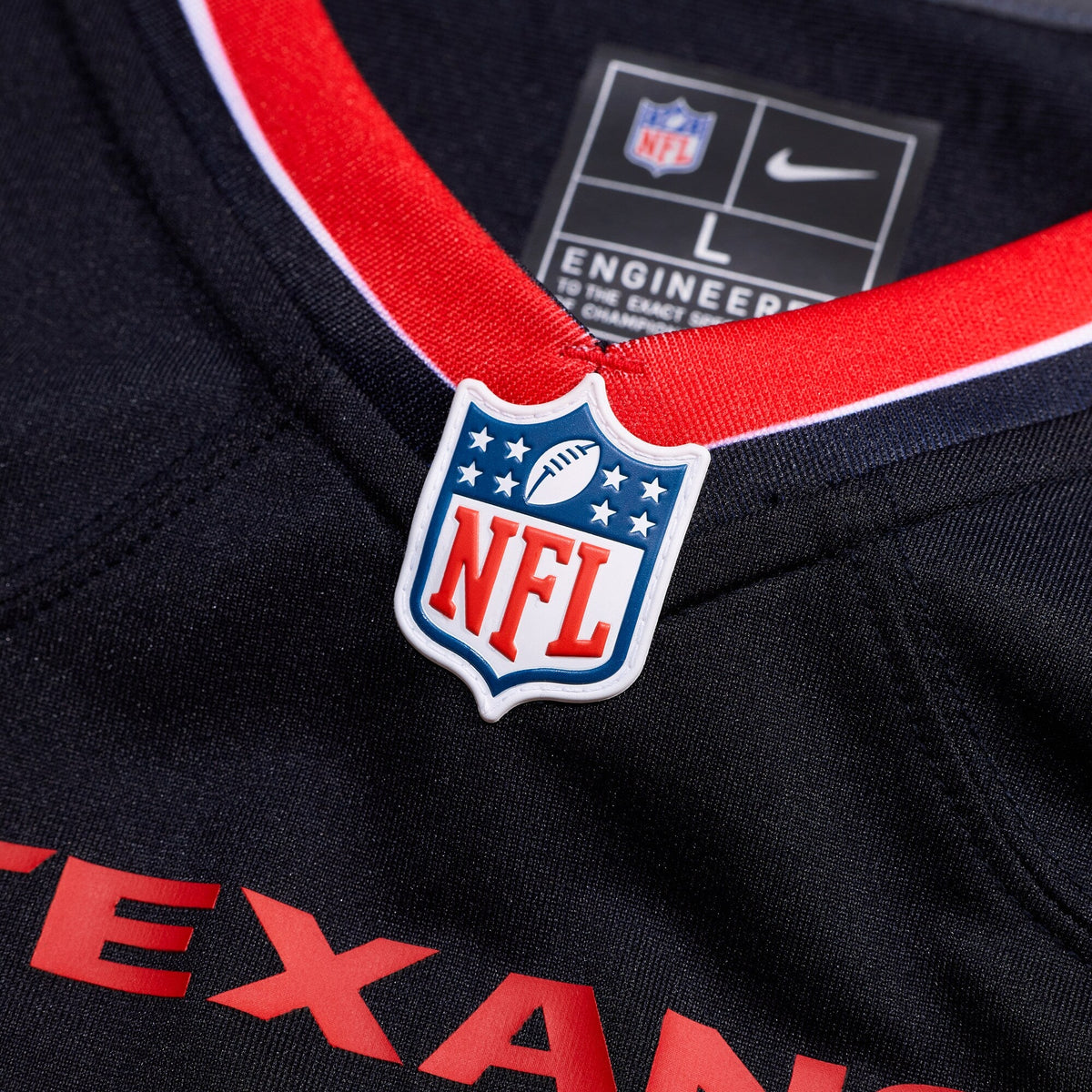 Houston Texans Jaylin Smith Navy Team Game Football Jersey