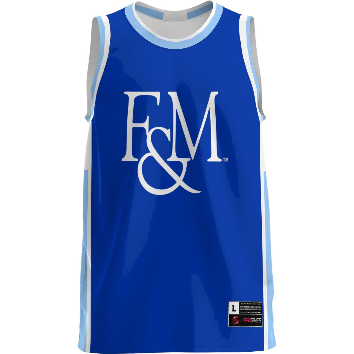 Franklin & Marshall Diplomats Lightweight Basketball Jersey - Blue