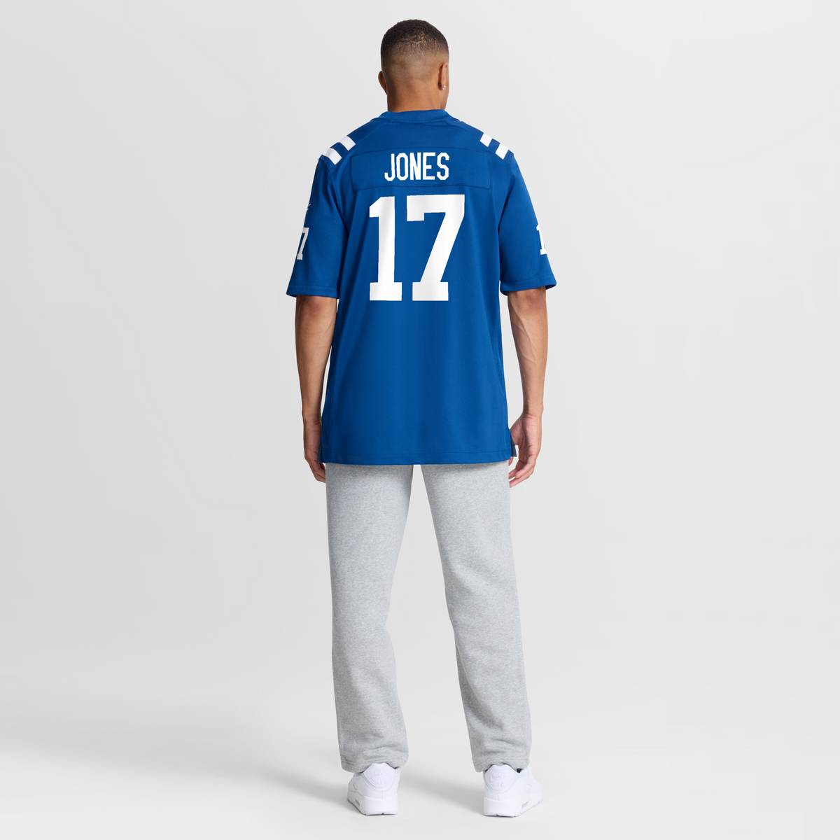 Indianapolis Colts Daniel Jones Royal Team Game Football Jersey