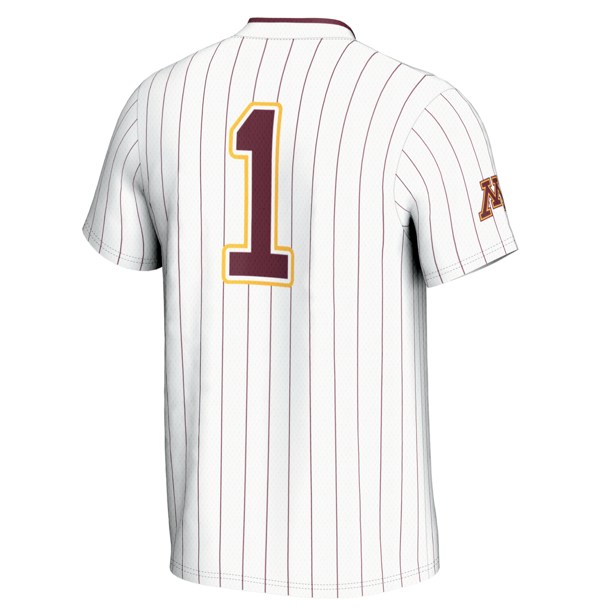 #1 Minnesota Golden Gophers Lightweight Softball Jersey - White