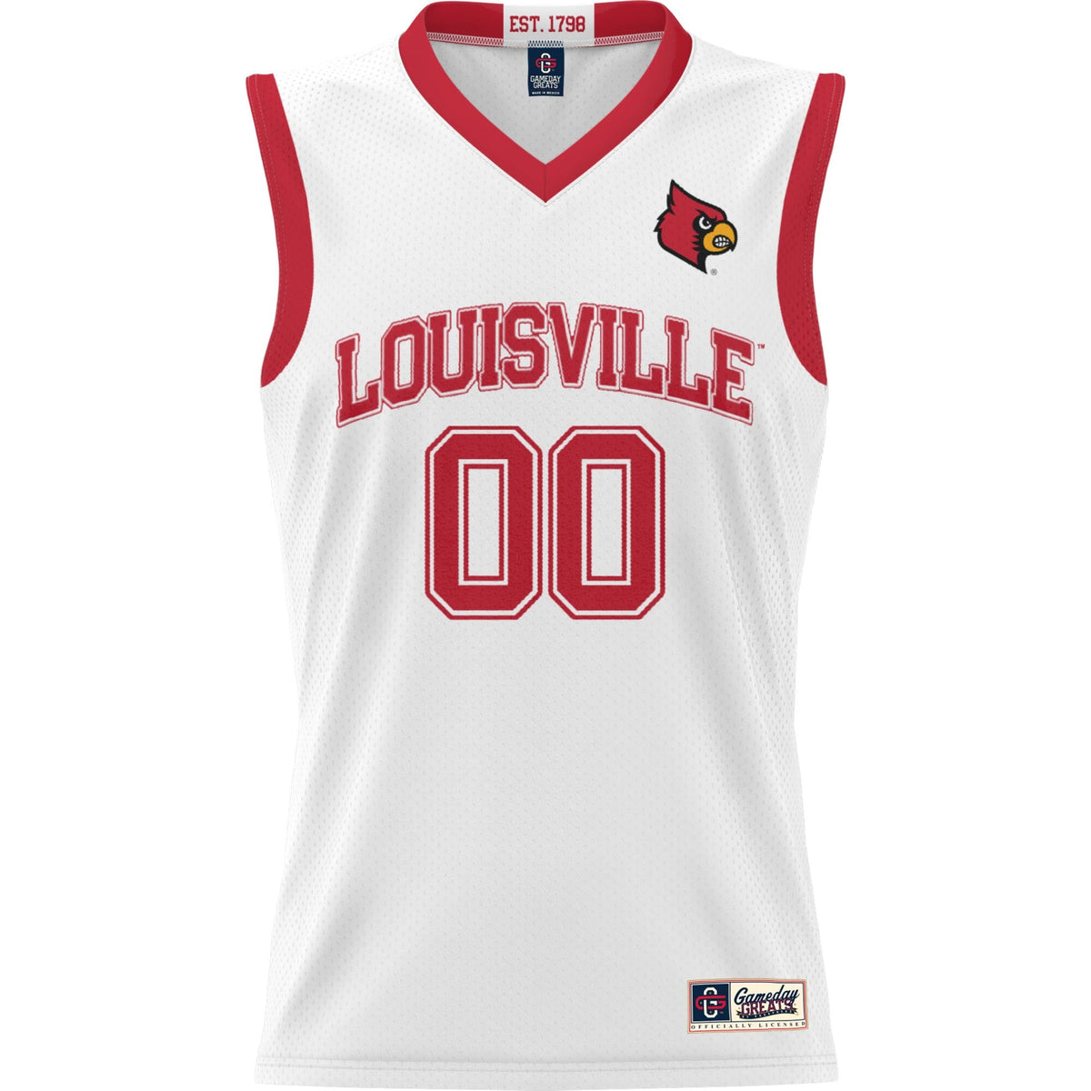 Louisville Cardinals Lightweight NIL Pick-A-Player Basketball Jersey - White