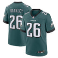 Philadelphia Eagles Saquon Barkley Midnight Green Game Player Football Jersey