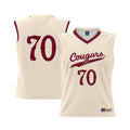 #70 Charleston Cougars Lightweight Basketball Jersey - Cream