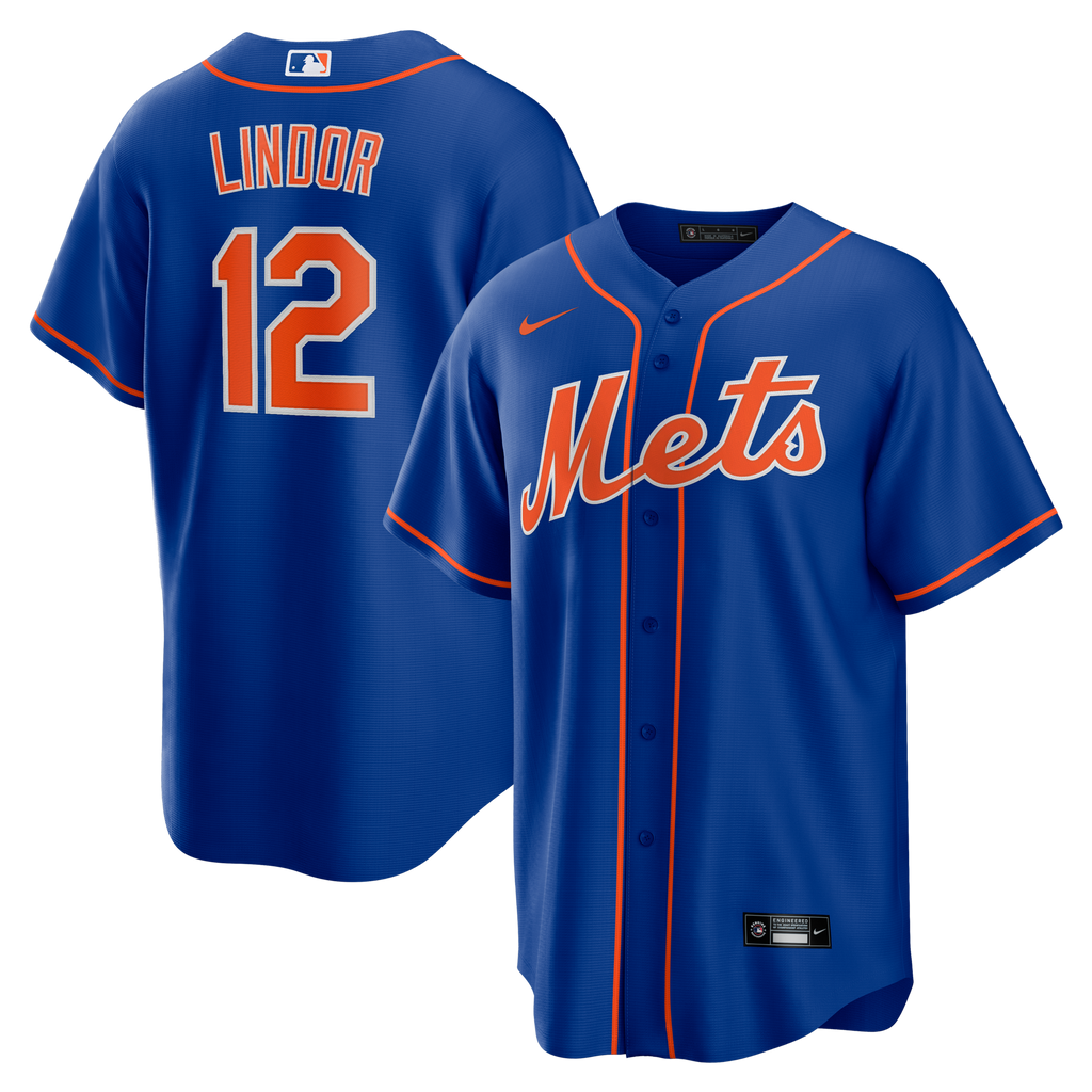 New York Mets Francisco Lindor Royal Alternate Replica Player Baseball Jersey