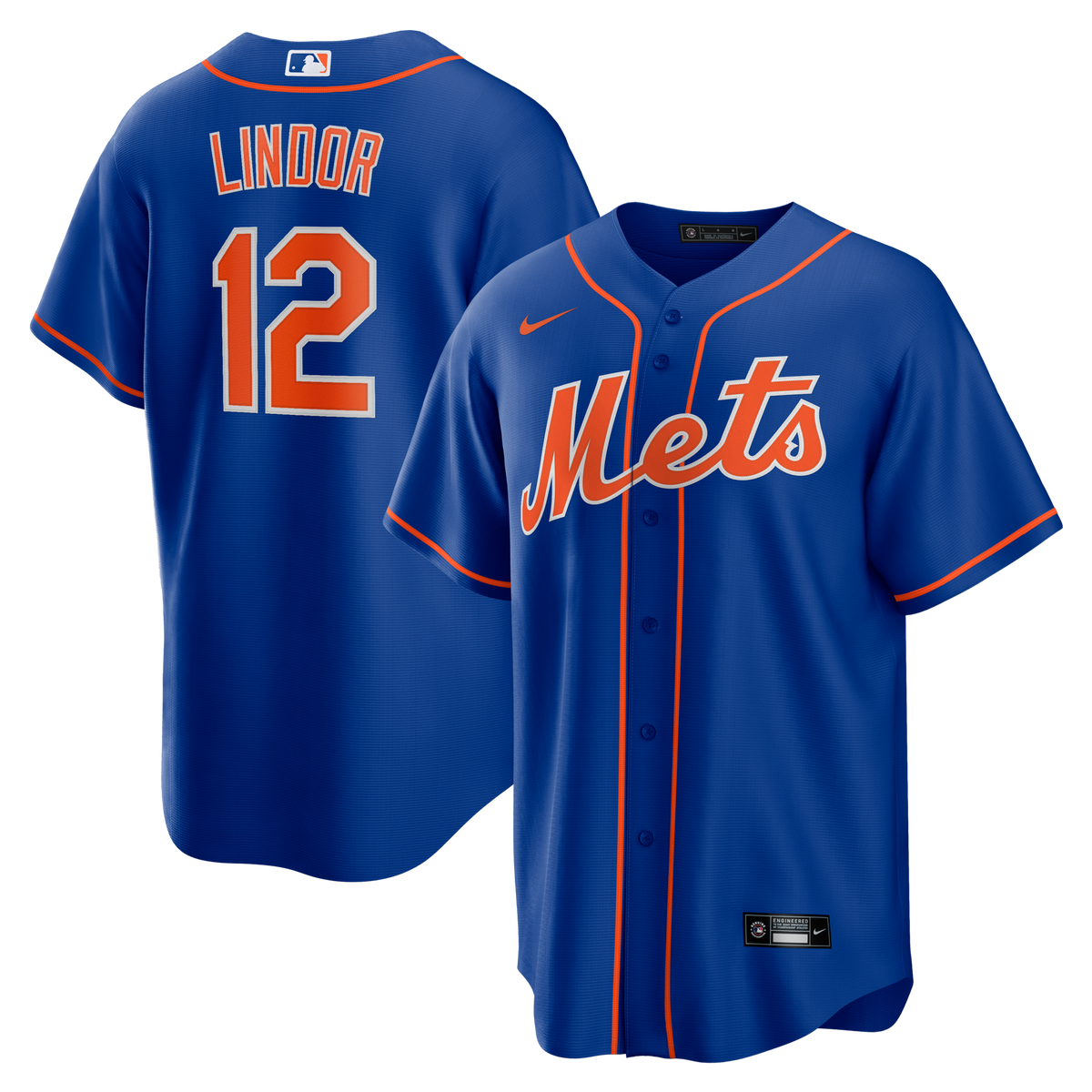 New York Mets Francisco Lindor Royal Alternate Replica Player Baseball Jersey