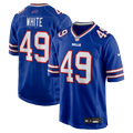 Buffalo Bills DaShaun White Royal Team Game Football Jersey
