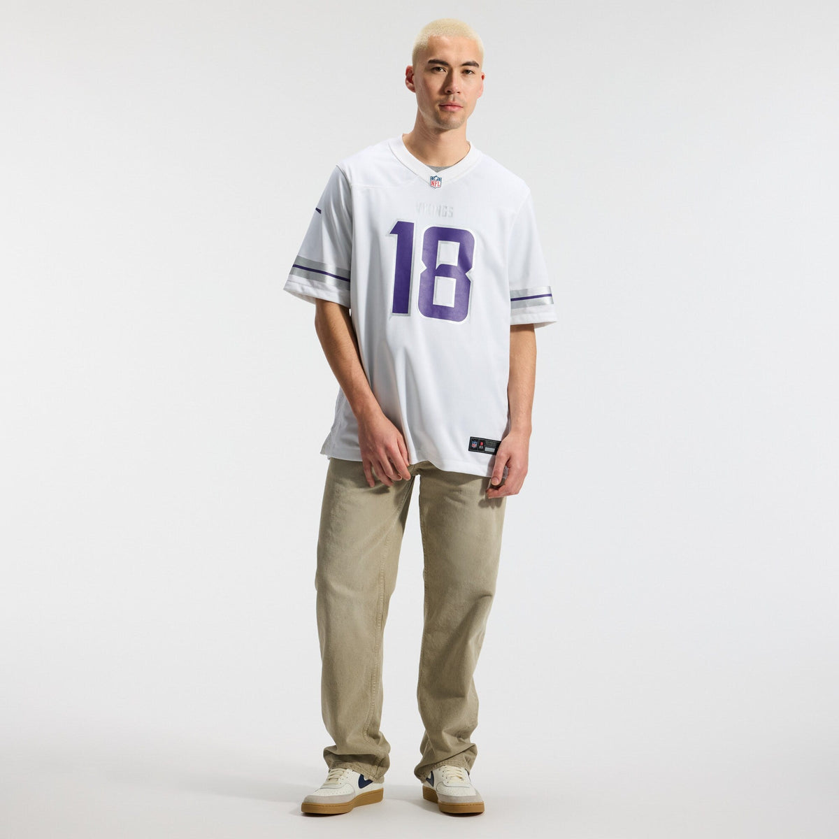 Minnesota Vikings Justin Jefferson White Alternate Game Player Football Jersey