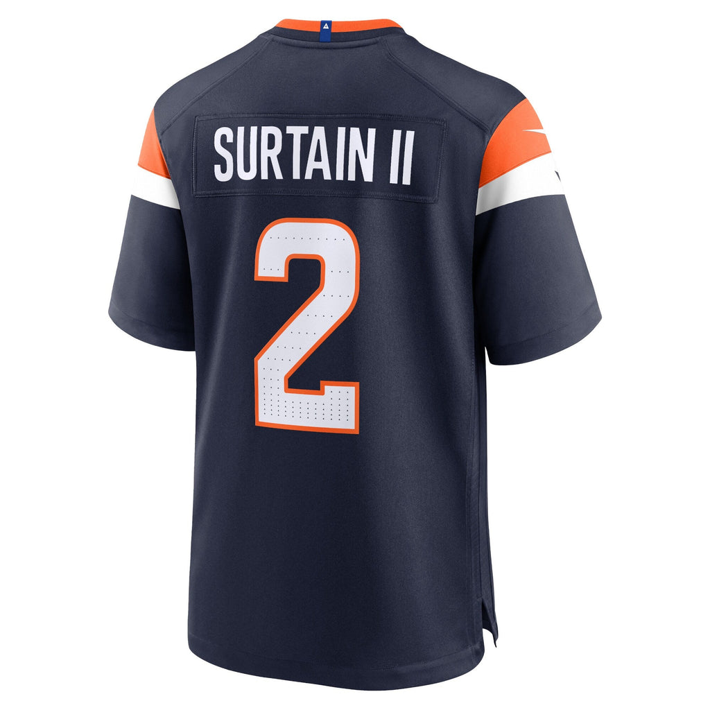 Denver Broncos Patrick Surtain II Navy Alternate Game Football Jersey