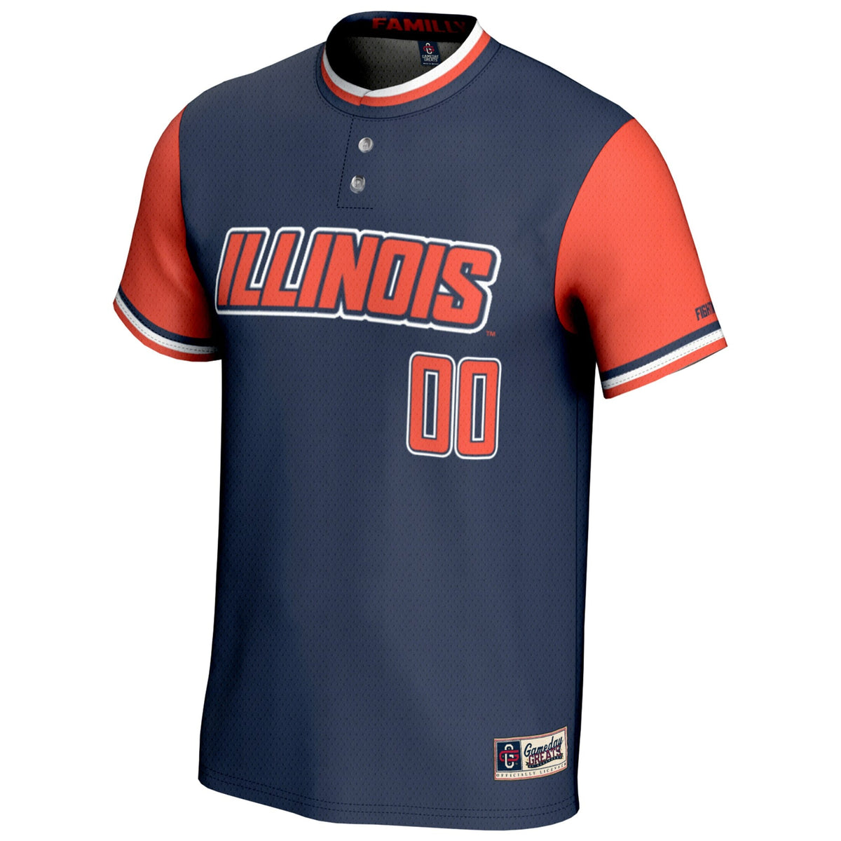 Illinois Fighting Illini NIL Pick-A-Player Lightweight Softball Jersey - Navy