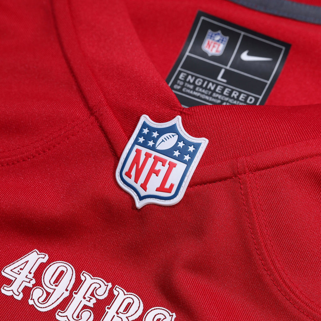 San Francisco 49ers Fred Warner Scarlet Team Game Player Football Jersey