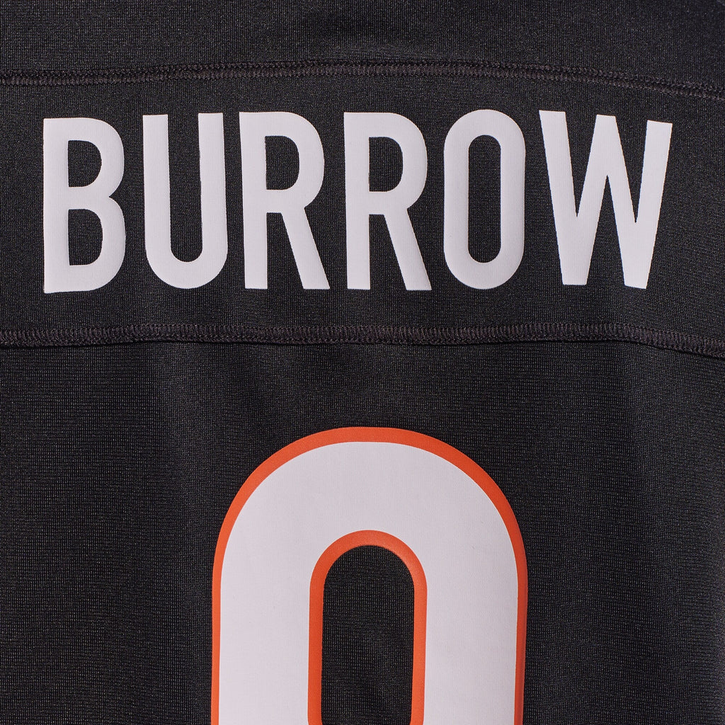 Cincinnati Bengals Joe Burrow Black Player Game Football Jersey