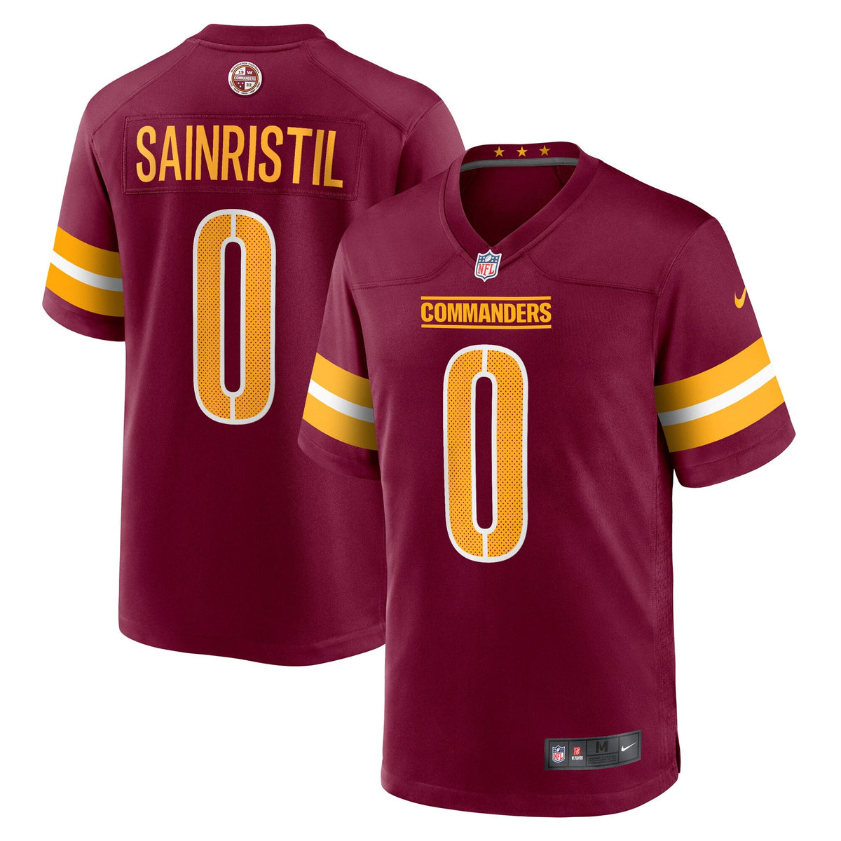 Washington Commanders Mike Sainristil Burgundy Game Football Jersey