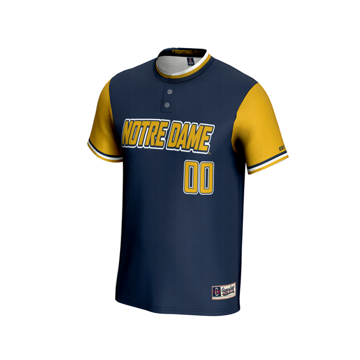 Notre Dame Fighting Irish NIL Pick-A-Player Lightweight Softball Jersey - Navy