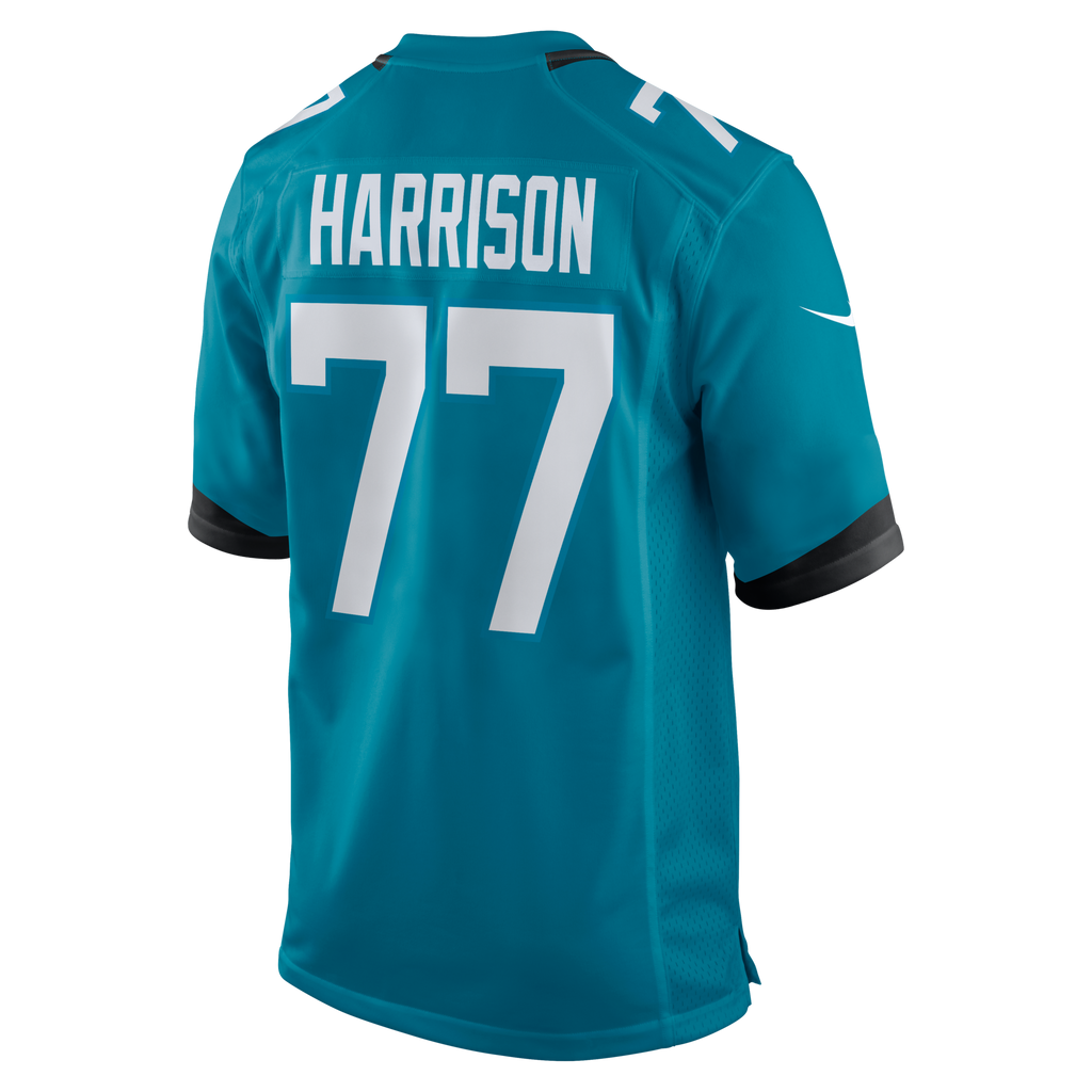 Jacksonville Jaguars Anton Harrison Teal Game Football Jersey