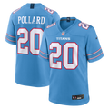 Tennessee Titans Tony Pollard Light Blue Game Football Jersey