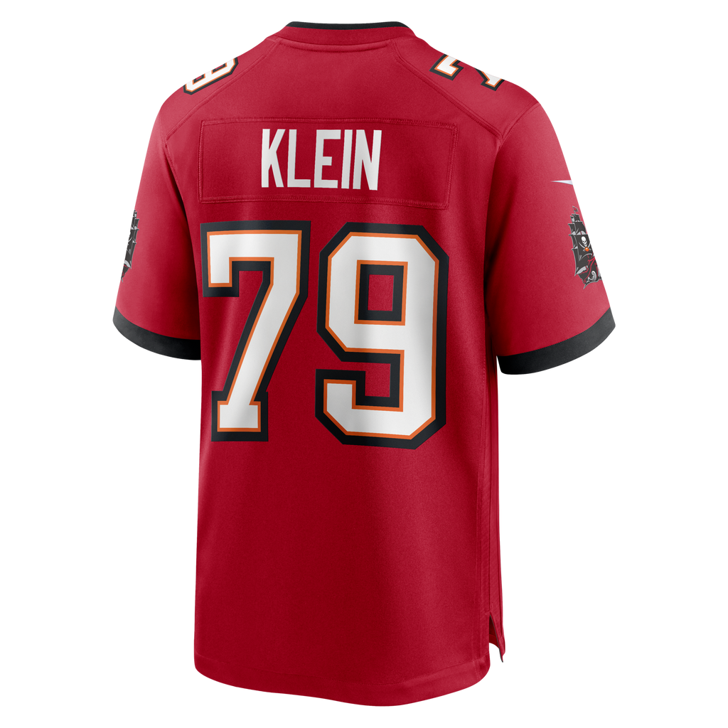 Tampa Bay Buccaneers Elijah Klein Red Game Football Jersey