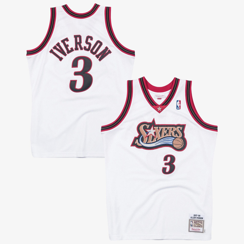 Philadelphia 76ers Allen Iverson 1997 Jersey - White