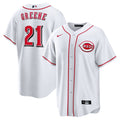 Cincinnati Reds Hunter Greene White Home Replica Baseball Jersey