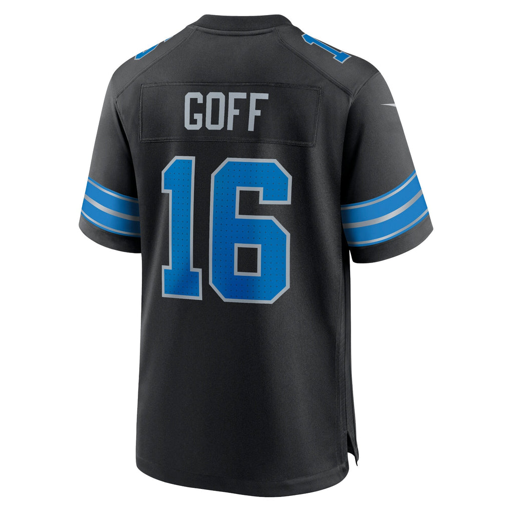 Detroit Lions Jared Goff Black 2nd Alternate Game Football Jersey