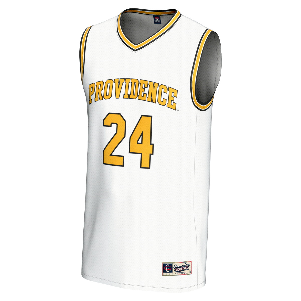 #24 White Providence Friars Lightweight Basketball Jersey
