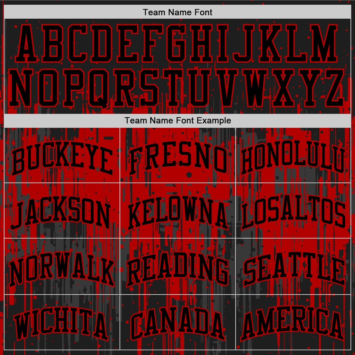 Custom Basketball Jersey - Black Red Dripping Splatter Art Round Neck Sublimation Set