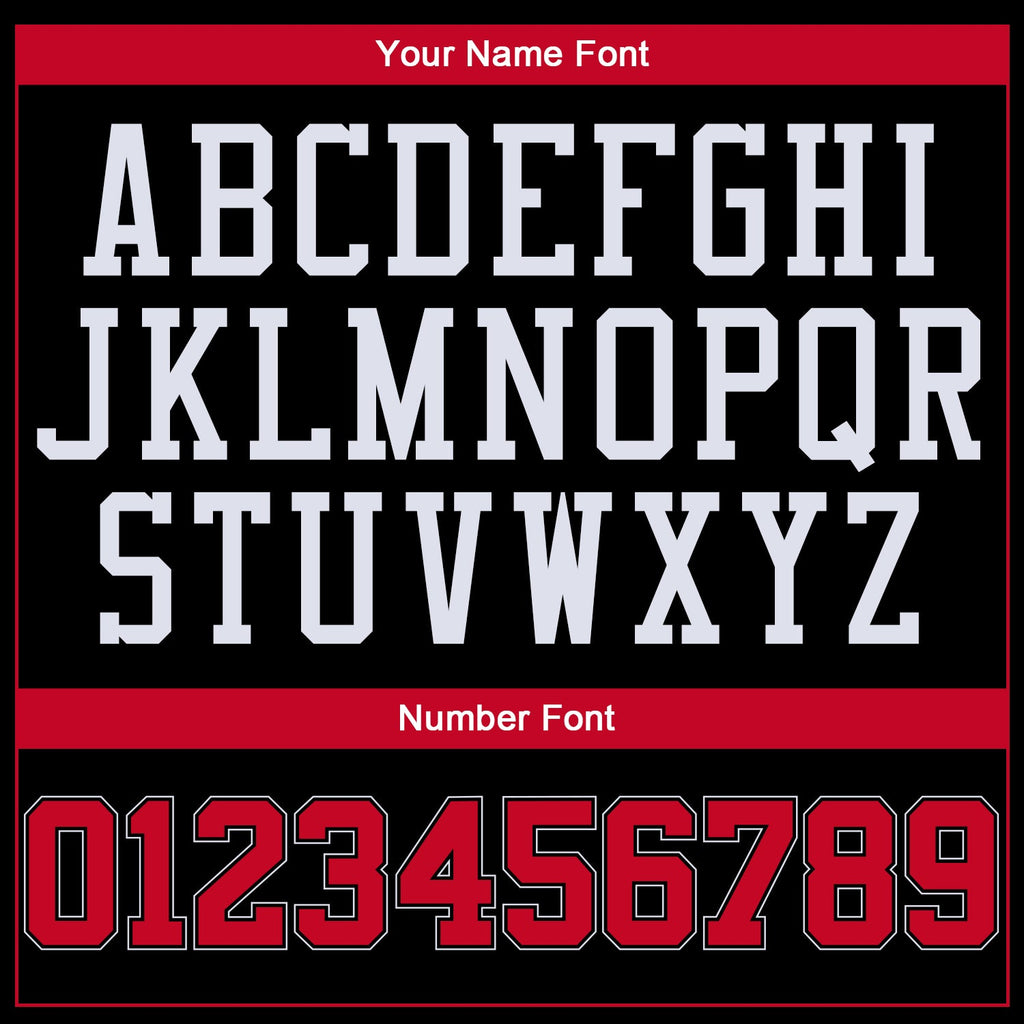 Custom Basketball Jersey - Black Red-White Throwback - Style Black0281