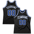 Custom Basketball Jersey - Black Royal-White Throwback - Style Black0287