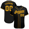 Custom Baseball Jersey - Black Gold