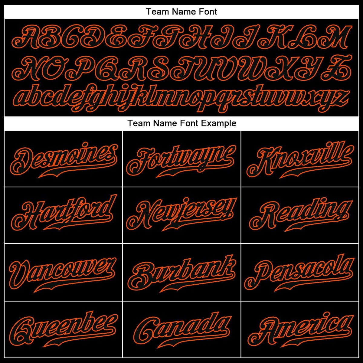 Custom Baseball Jersey - Black Black-Orange