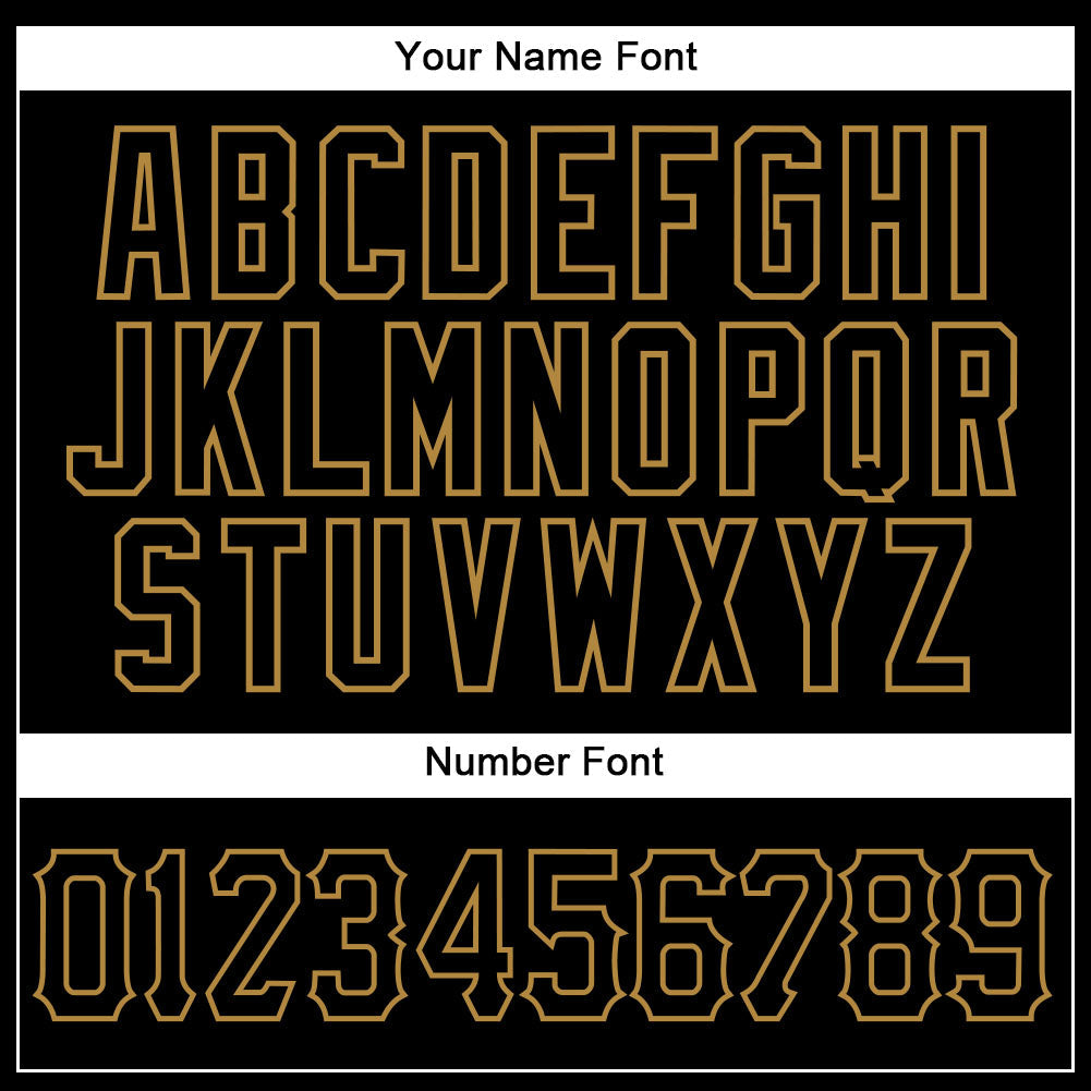 Custom Baseball Jersey - Black Old Gold Pinstripe Black