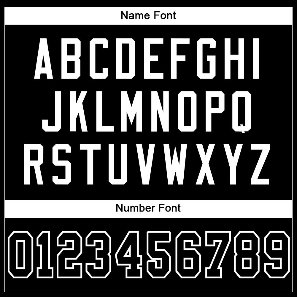 Custom Football Jersey - Black Black-White Mesh