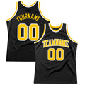 Custom Basketball Jersey - Black Gold-White Throwback - Style Black0984