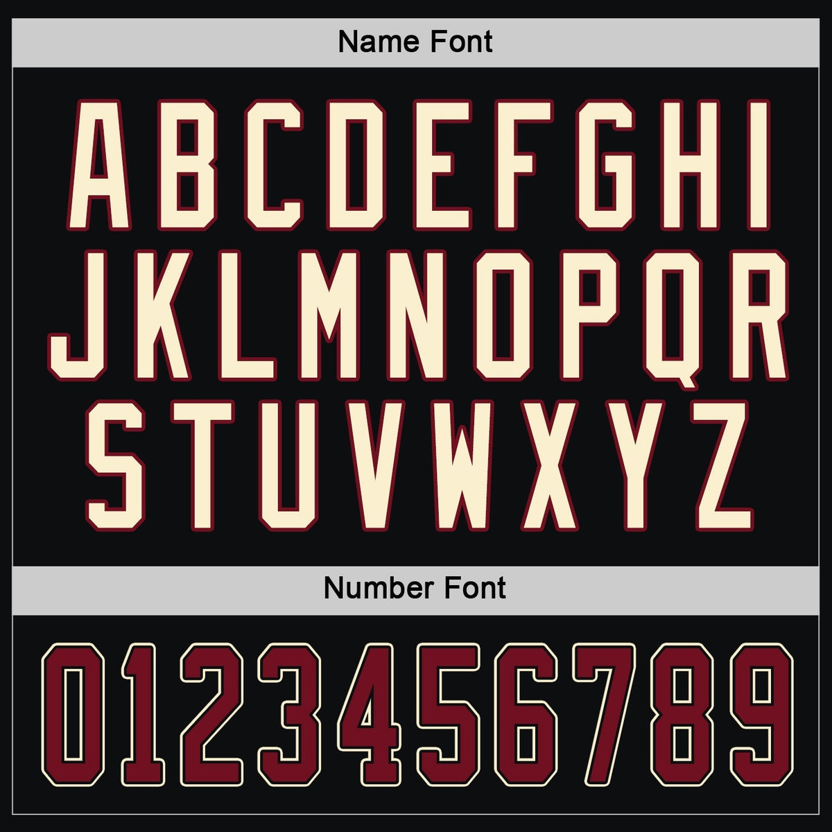 Custom Hockey Jersey - Black Crimson-Cream