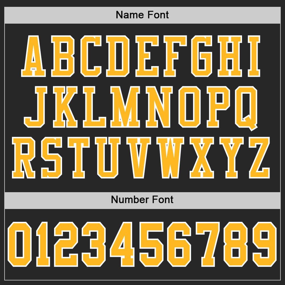 Custom Football Jersey - Black Gold-White Mesh - Style Black1060