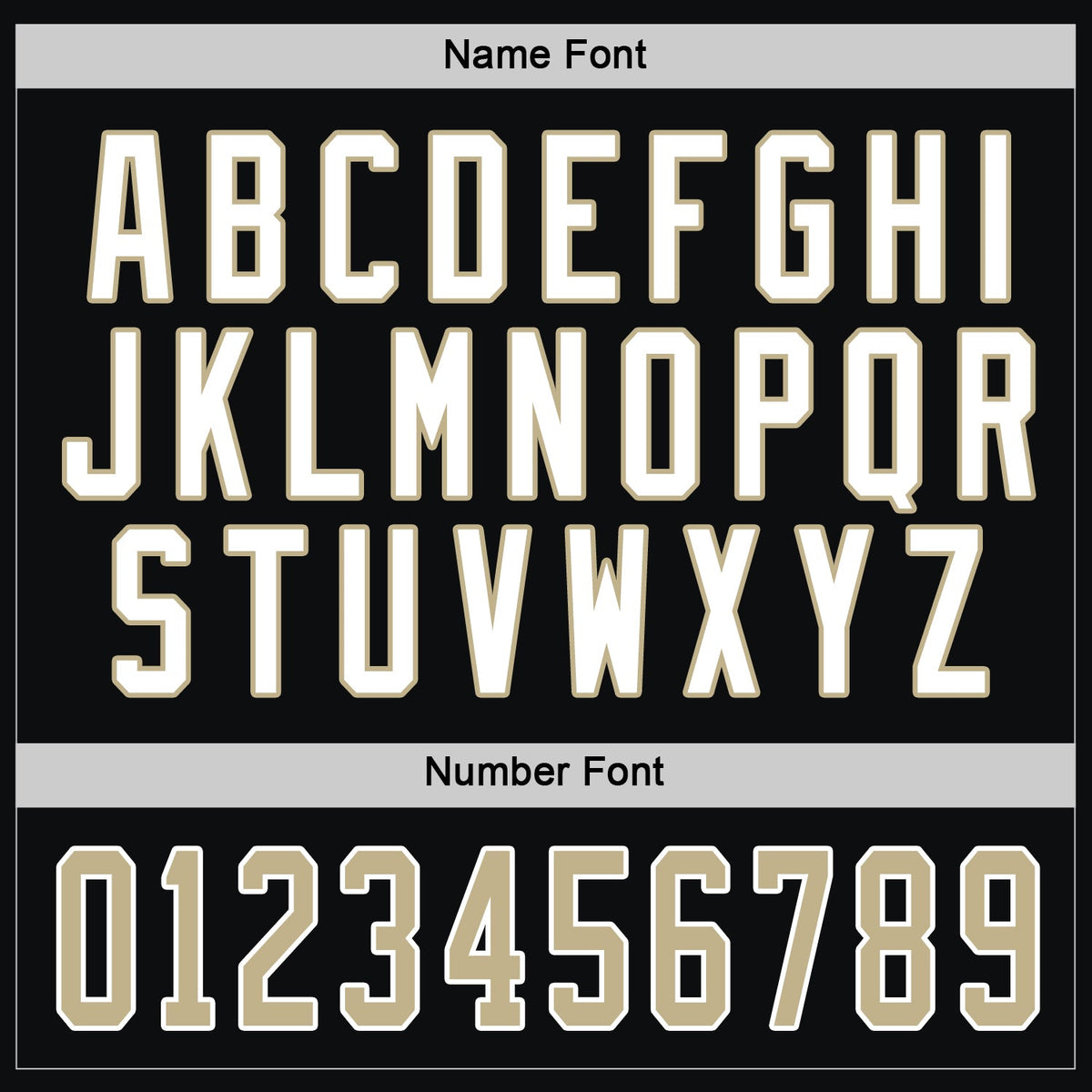 Custom Hockey Jersey - Black Vegas Gold-White