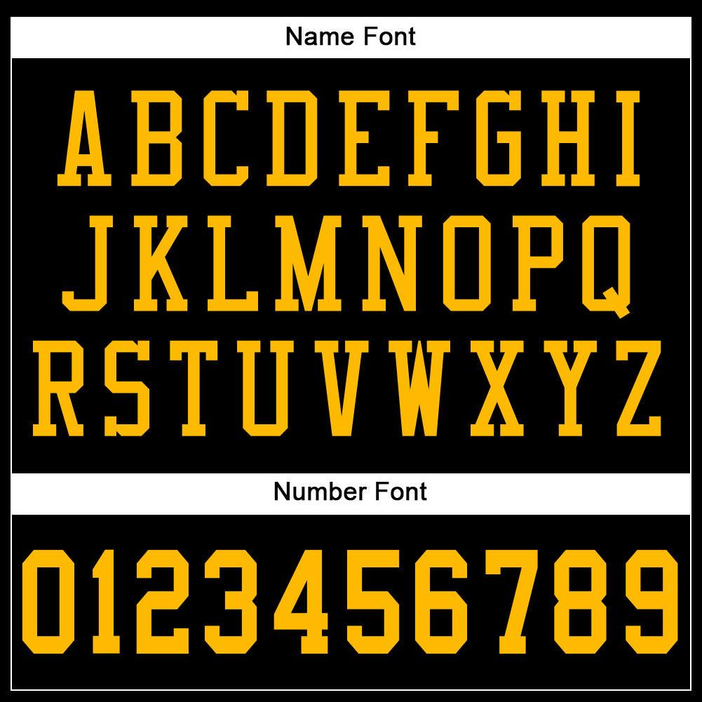 Custom Football Jersey - Black Gold Mesh