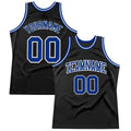 Custom Basketball Jersey - Black Royal-White Throwback - Style Black1181