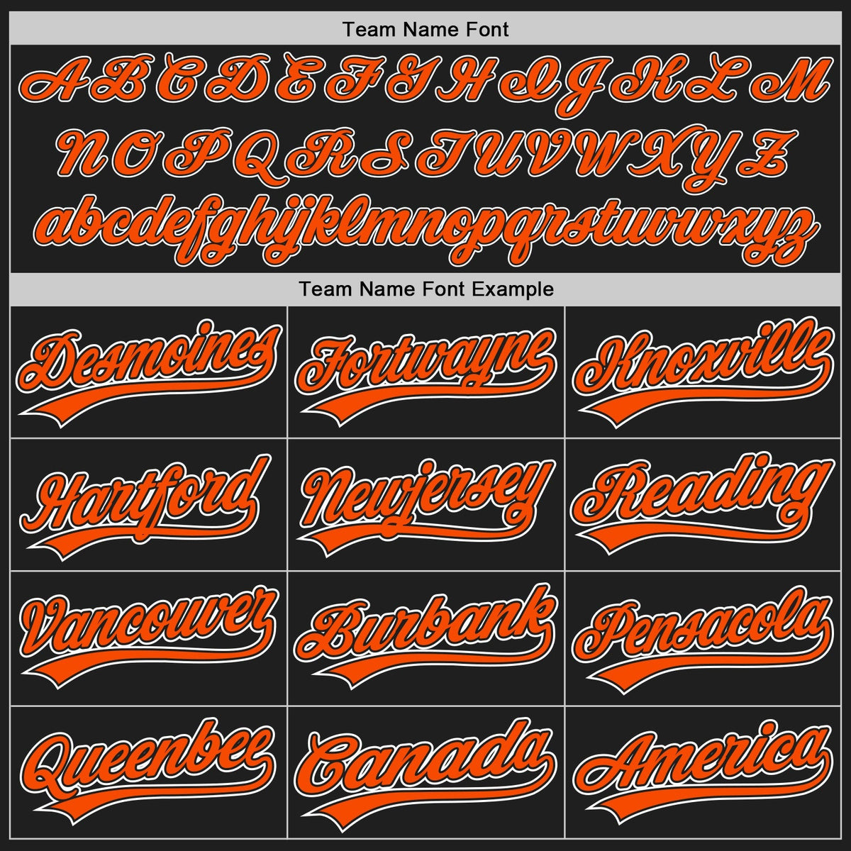 Custom Baseball Jersey - Black Orange-White